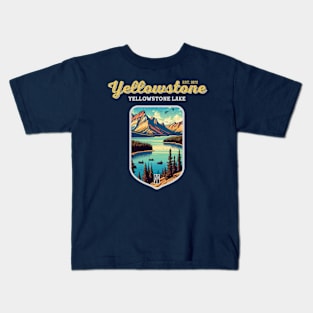 USA - NATIONAL PARK - YELLOWSTONE - Yellowstone Lake - 15 Kids T-Shirt